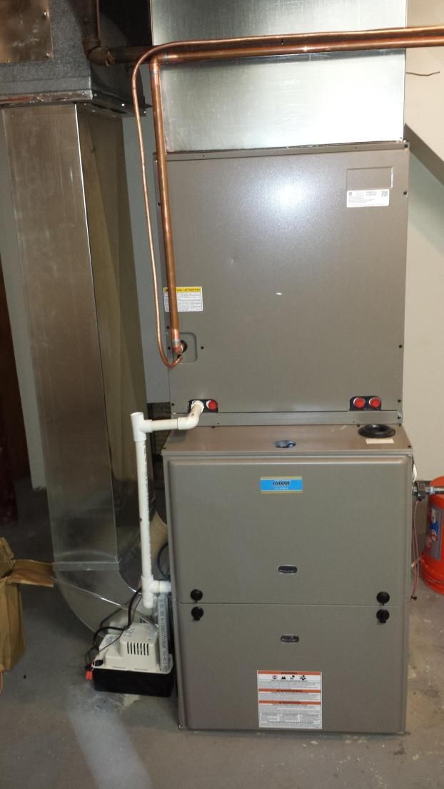 A recent home furnace job in the  area