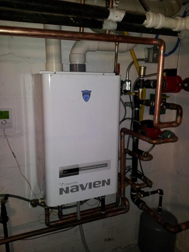 A recent converting oil furnace to gas job in the  area